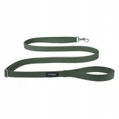 Smycze dla psów - Ami Play Smycz Cotton Easy Fix M 160-300/2cm Khaki - miniaturka - grafika 1