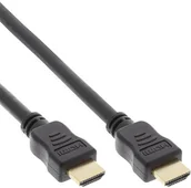 Adaptery i przejściówki - InLine kabel HDMI HDMI-High Speed z Ethernet Premium wtyczka/wtyczka czarny/złoty 5 m, 17507p 17507P - miniaturka - grafika 1