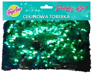 Stnux Torebka cekinowa zielono-czarna GXP-622287 - Torby szkolne - miniaturka - grafika 2