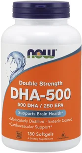 Now Foods DHA-500 Double Strength 500 DHA / 250 EPA - 180 kapsułek - Witaminy i minerały dla sportowców - miniaturka - grafika 3
