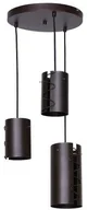 Lampy sufitowe - Luminex Lampa wisząca zwis Chain 3x60W E27 brąz 4597 - miniaturka - grafika 1