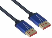 Kable - Good Connections SmartFLEX DisplayPort 1.4 kabel - 8K UHD-2 / 4K UHD - przewód miedziany, obudowa aluminiowa - bardzo elastyczna - ciemnoniebieska - 3 m 4814-SF030B - miniaturka - grafika 1