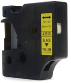 Taśmy do drukarek barwiące - Dymo JetWorld Taśma JetWorld D1 Czarny na Żółtym 6mm x 7m LM100, LM100+, LM200, LM300, LM400, LM420P, LM350, LM350D, LM360D, LM450D, LM26 JWT-D43618N - miniaturka - grafika 1