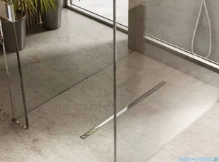 Schedpol Schedline odpływ liniowy z maskownicą slight steel 60x3,5cm SOLSL-60035 | - Syfony - miniaturka - grafika 4