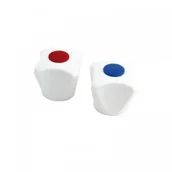 Akcesoria do armatury i ceramiki - Hydroland POKRĘTŁO DO BATERII 4 - KĄTNE BIAŁE CZTEROKĄTNE PT-4B PT-4B - miniaturka - grafika 1