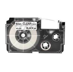 Casio oryginalny taśma do drukarek etykiet, , XR-6WE1, czarny druk/biały po - Taśmy do drukarek barwiące - miniaturka - grafika 2