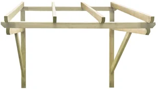 vidaXL Zadaszenie nad drzwi, 200x100x160 cm, lite drewno sosnowe vidaXL - Daszki nad drzwi - miniaturka - grafika 2