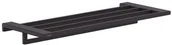 Półki łazienkowe - Hansgrohe AddStoris Półka z wieszakiem czarny mat 41751670 - miniaturka - grafika 1