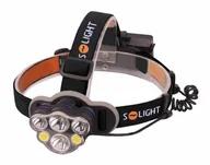 Latarki - Solight WN35 - LED Akumulatorowa czołówka LED/USB IP44 - miniaturka - grafika 1