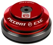 Części rowerowe - Accent Stery zintegrowane Accent HI-EXE 1-1/8"-1-1/8" IS42/IS42, czerwone, łożyska maszynowe - miniaturka - grafika 1