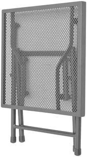 vidaXL Zestaw 2 regulowanych leżaków i stolika, metalowa siatka - Leżaki ogrodowe - miniaturka - grafika 8