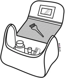 Noble Cosmetic Kuferek Kosmetyczka Noble Blossom B002 - Kosmetyczki, organizery i kuferki - miniaturka - grafika 4