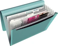 Ofertówki - Esselte Teczka z 6 przegródkami Colour'Ice PP - niebieska 626252 - miniaturka - grafika 1