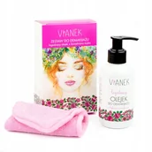 Olejki do mycia twarzy - Vianek Zestaw Olejek do demakijażu + myjka - miniaturka - grafika 1