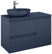 Szafki łazienkowe - Elita Split Szafka podumywalkowa 100 cm prawa niebieski mat 169004 - miniaturka - grafika 1