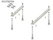 Nogi i stelaże do wanien - Riho nóżki do wanien 09 POOTSET09 POOTSET 09 - miniaturka - grafika 1