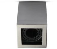 Oprawy, klosze i abażury - v-tac Oprawa V-TAC Aluminiowa GU10 Kostka Kwadrat Natynkowa Satyna+Czarny 142x100x100 VT-797 - miniaturka - grafika 1