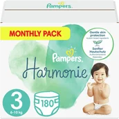 Pieluchy - Pampers pieluchy Harmonie rozmiar 3 180 pieluch 6kg 10kg - miniaturka - grafika 1