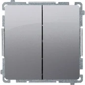 Systemy inteligentnych domów - KONTAKT-SIMON S.A. BASIC MODUŁ INOX Łącznik świecznikowy z podświetleniem (10) - miniaturka - grafika 1