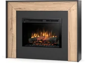 Kominki elektryczne - Warmtec Kominek elektryczny Warmtec Zuni wkład Dimplex 26" XHD Optiflame czarny jasny dąb ZUNI-26-W01 - miniaturka - grafika 1