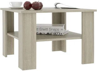 vidaXL Stolik kawowy, dąb sonoma, 60x60x42 cm, płyta wiórowa - Ławy i stoliki kawowe - miniaturka - grafika 3