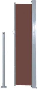 vidaXL Zwijana markiza boczna, 140 x 300 cm, brązowa - Markizy - miniaturka - grafika 6