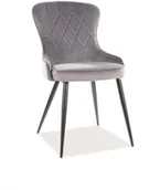 Krzesła - Signal KRZESŁO LOTUS VELVET SZARY BLUVEL 14 LOTUSVCSZ - miniaturka - grafika 1