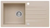 Zlewozmywaki - AXIS Zlewozmywak granitowy MOJITO 40 jasny beż (90) mojito40jb - miniaturka - grafika 1