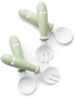 Sztućce dla dzieci - Baby Bjorn Sztućce, Powder Green, 4 szt. - miniaturka - grafika 1
