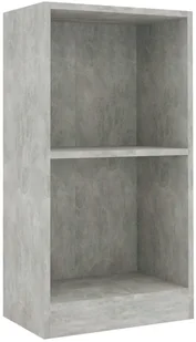 vidaXL Regał na książki, betonowy szary, 40x24x75 cm, płyta wiórowa - Regały - miniaturka - grafika 2