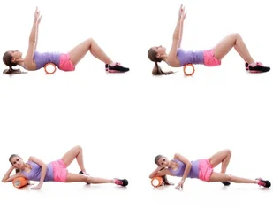 Movit CZARNY WAŁEK ROLKA DO MASAŻU ROLLER MASAŻ FITNESS 20040515 - Akcesoria do masażu - miniaturka - grafika 8