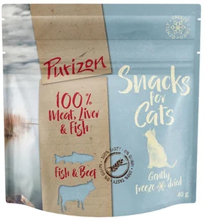 Purizon Cat Purizon Snack, ryba i wołowina (bez zbóż) - 3 x 40 g - Przysmaki dla kotów Purizon Cat Purizon Snack, ryba i wołowina (bez zbóż) - 3 x 40 g - Przysmaki dla kotów - miniaturka - grafika 1