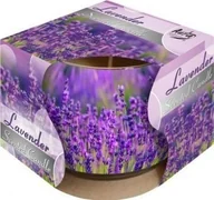Świece - Bispol świeca zapachowa w szkle i folii SN71S-09 Lawenda 20h - miniaturka - grafika 1