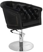 Fotele fryzjerskie - GABBIANO ACTIVESHOP FOTEL FRYZJERSKI LONDYN CZARNY AS_111433 - miniaturka - grafika 1