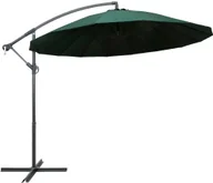 Parasole ogrodowe - vidaXL Parasol ogrodowy, wiszący, zielony, 3 m, słupek aluminiowy vidaXL - miniaturka - grafika 1