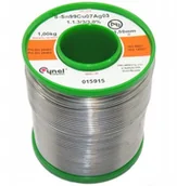 Akcesoria do lutowania - Cynel 1.5mm 1kg 1000g Sn99Cu07Ag03 cyna - miniaturka - grafika 1