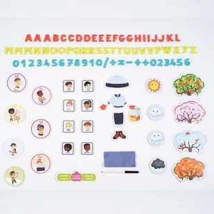 Smoby Szkoła Zestaw Edukacyjny Tablica 80 akc 410818 - Tablice dla dzieci - miniaturka - grafika 9