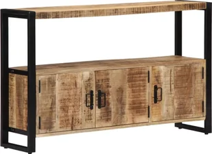 vidaXL vidaXL Szafka boczna, 120x30x75 cm, lite drewno mango - Szafki do salonu - miniaturka - grafika 2