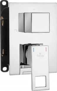 Deante Bateria wannowo-prysznicowa podtynkowa Anemon do BOXA chrom BXY_0BZM - Baterie podtynkowe - miniaturka - grafika 3