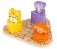 Układanki dla dzieci - Janod Układanka drewniana piramida Uczę się używać narzędzi Afryka - miniaturka - grafika 1