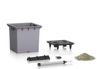 Lechuza Donica CANTO Stone Kolumna 40 biały kwarcowy - Donice - miniaturka - grafika 2