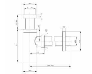 Deante NHCB31K syfon do umywalki czarny okrągły NHC_B31K - Syfony - miniaturka - grafika 7