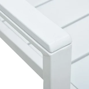 vidaXL Krzesła ogrodowe, 4 szt., białe, HDPE o wyglądzie drewna - Fotele i krzesła ogrodowe - miniaturka - grafika 7