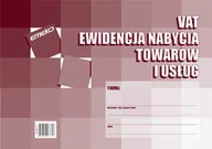 Druki akcydensowe - Emeko Tomecki I Płaczek S.k.a Druk Ewidencja nabycia towaru i usług A4 VAT - miniaturka - grafika 1