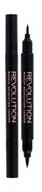 Eyelinery - Makeup Revolution London London Awesome Double Flick eyeliner 1 g dla kobiet Black - miniaturka - grafika 1