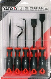 YATO ZESTAW HAKÓW I SKROBAKÓW Z RĘKOJEŚCIĄ 5 CZ - Kombinerki i obcęgi - miniaturka - grafika 3