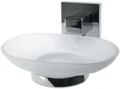 Dozowniki papieru i mydła dla firm - FACKELMANN Fackelmann 86748 taca ze szklanymi, około 13 x 6 x 12 cm, powierzchnia błyszcząca chromowana 86748 - miniaturka - grafika 1