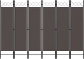 Parawany - vidaXL Parawan 6-panelowy, antracytowy, 240 x 180 cm vidaXL - miniaturka - grafika 1