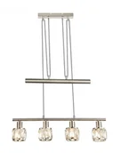 Lampy sufitowe - Globo Lighting Oświetlenie Kris Lampa Wisząca Nikiel matowy, 4-punktowe 54356-4Z - miniaturka - grafika 1