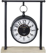 Zegary - Home Styling Collection Zegar na biurko komodę stół RETRO LOFT metalowy 27X10X31CM 832118 - miniaturka - grafika 1